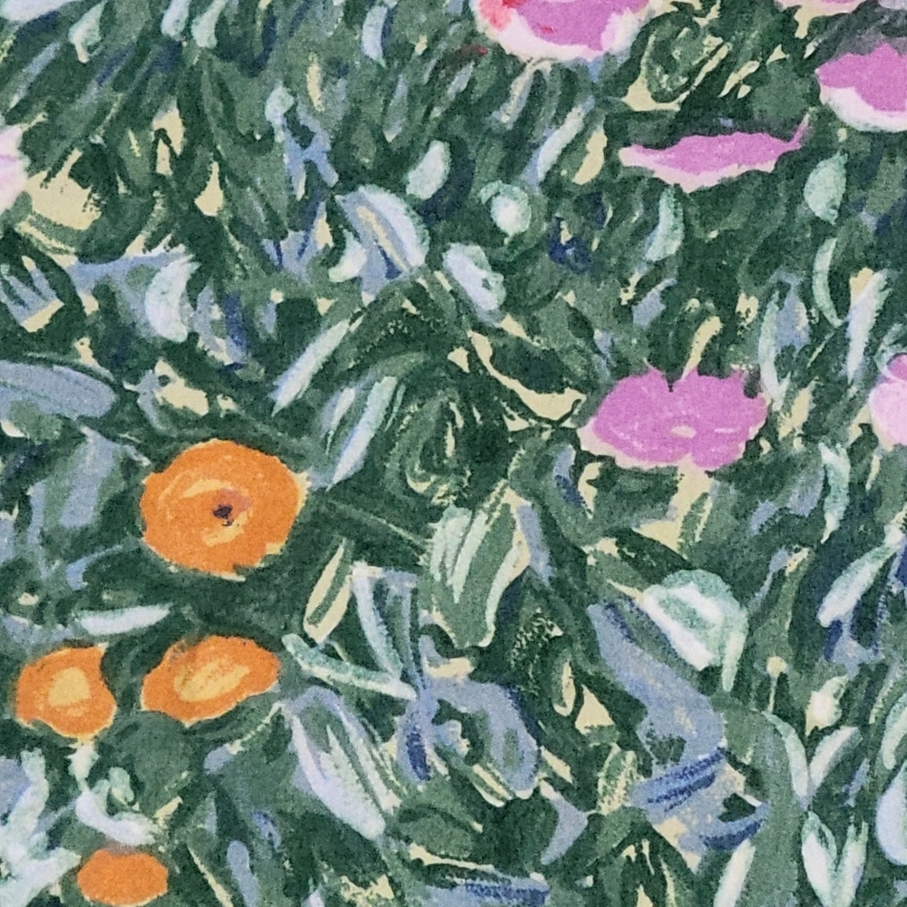 Cuddledown King Monet Impressionist Flat Fitted  Pillowcase Wildflower Sheet Set - Picture 6 of 11